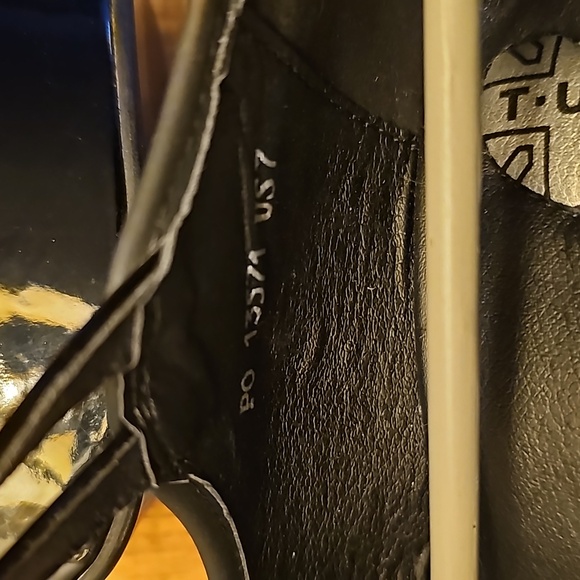 T.U.K black chunky high heel sz 7 - Picture 9 of 16